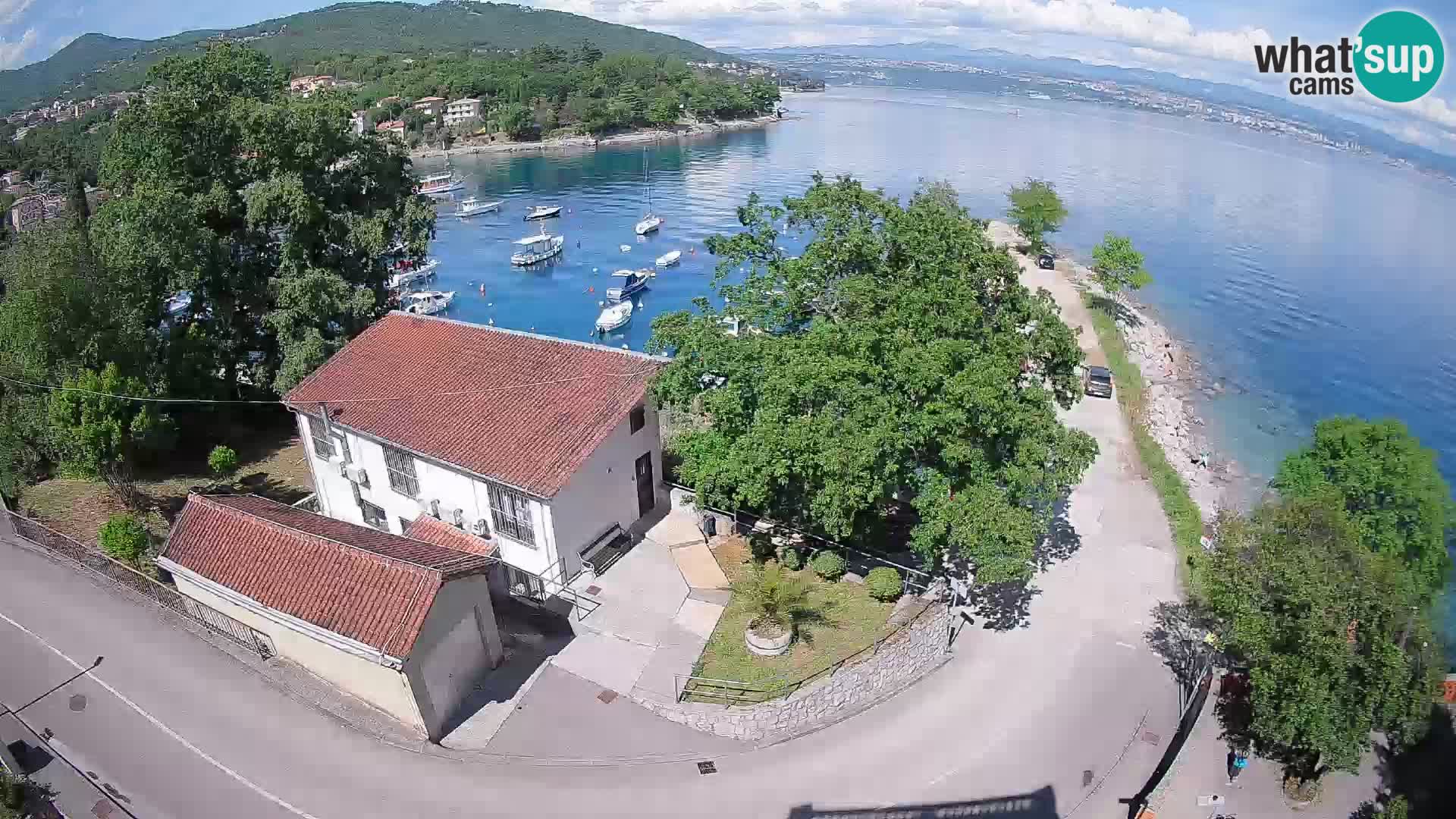 Webcam porto Ika – Vista LIVE sul porto e le luci di Opatija