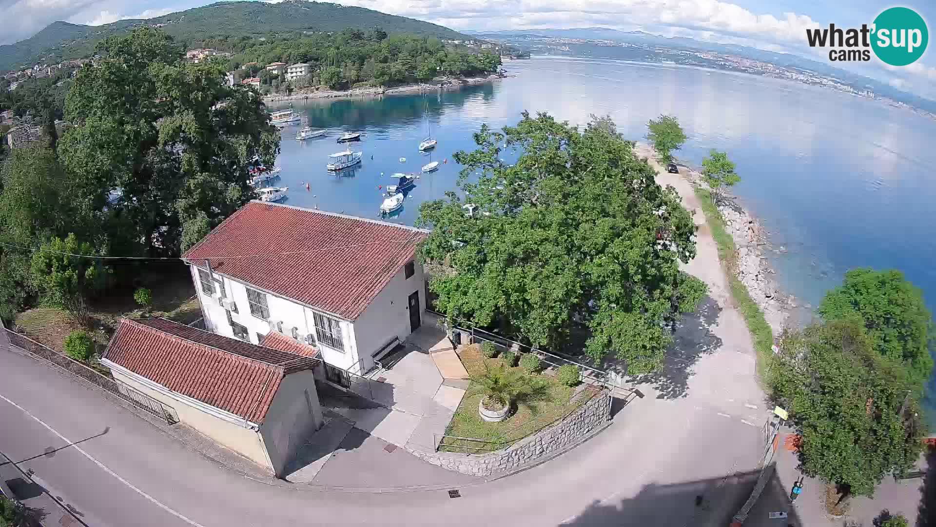 Webcam port d’Ika – Vue en direct et lumières d’Opatija
