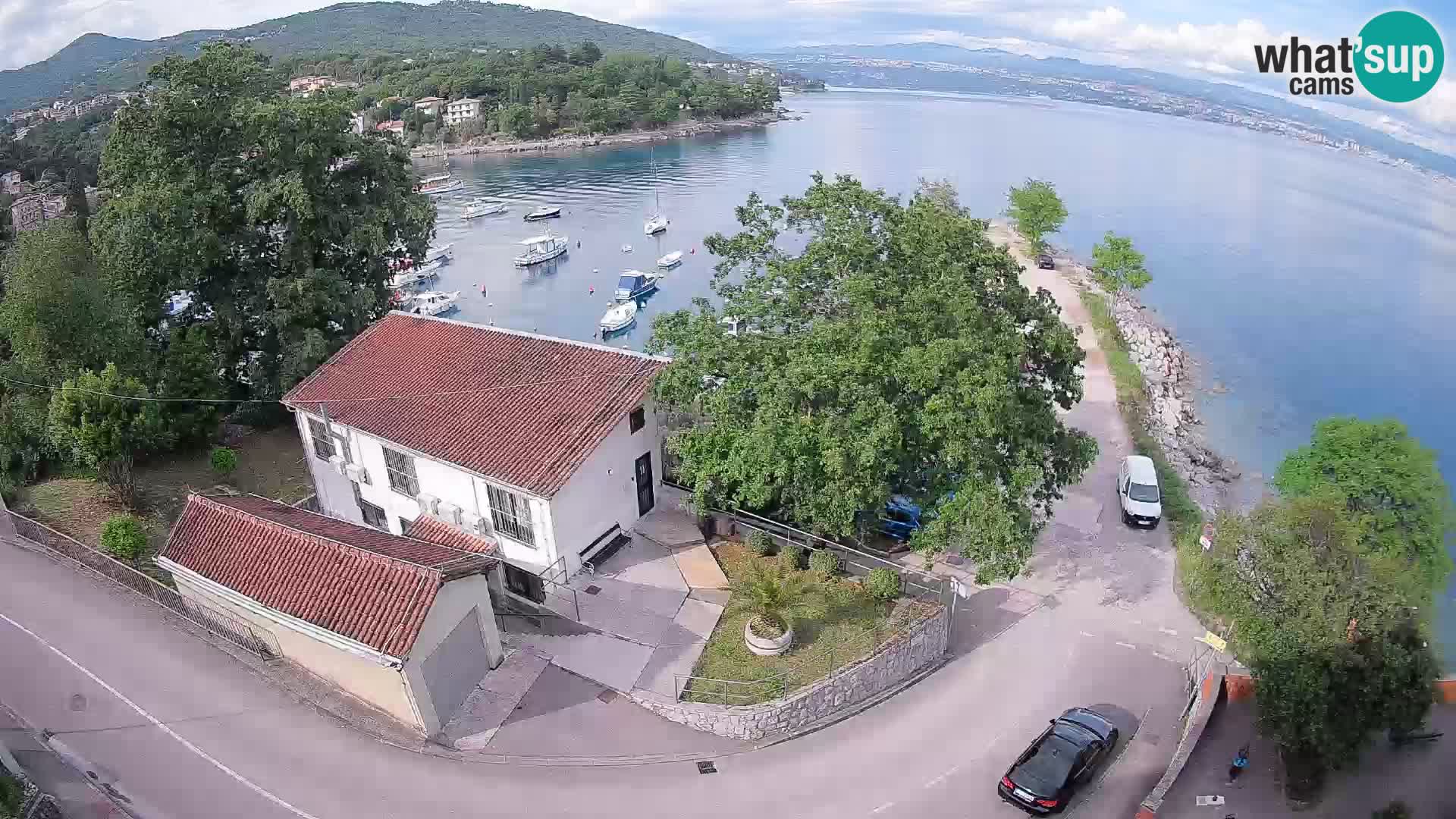 Webcam port d’Ika – Vue en direct et lumières d’Opatija