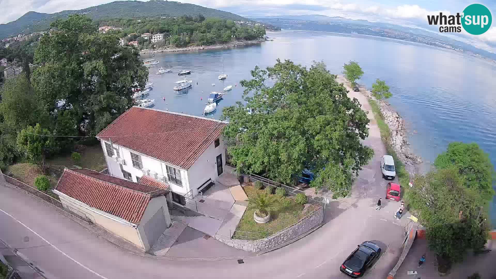 Webcam port d’Ika – Vue en direct et lumières d’Opatija