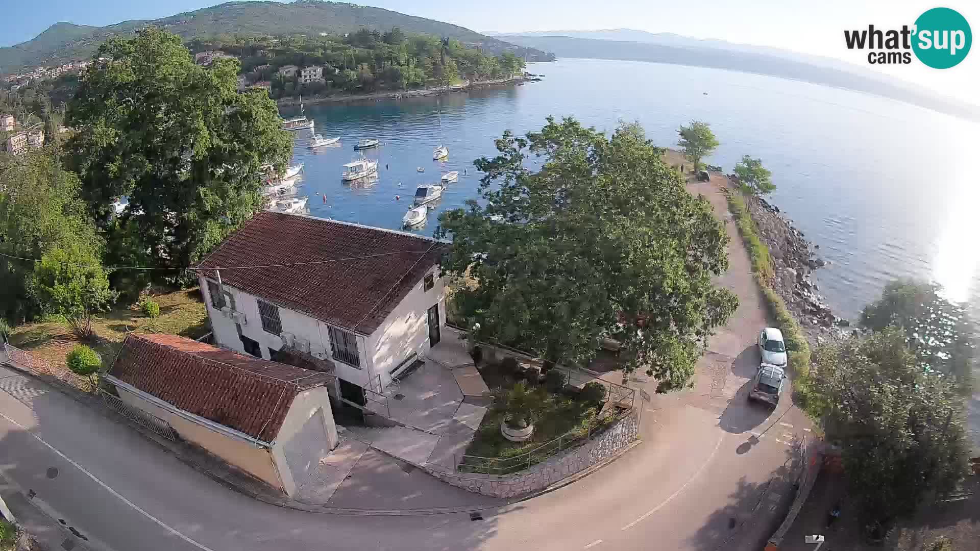 Webcam porto Ika – Vista LIVE sul porto e le luci di Opatija