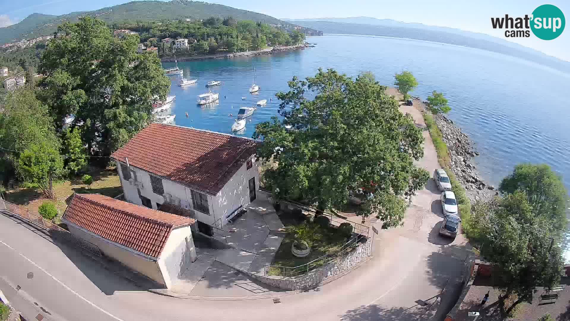 Webcam porto Ika – Vista LIVE sul porto e le luci di Opatija