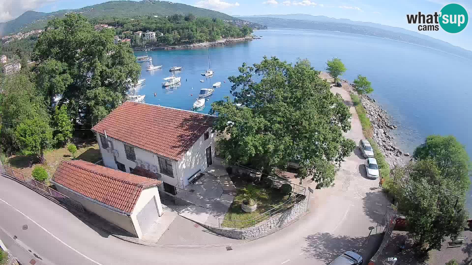 Ika Harbor Webcam – LIVE View of the Harbor and Opatija Lights