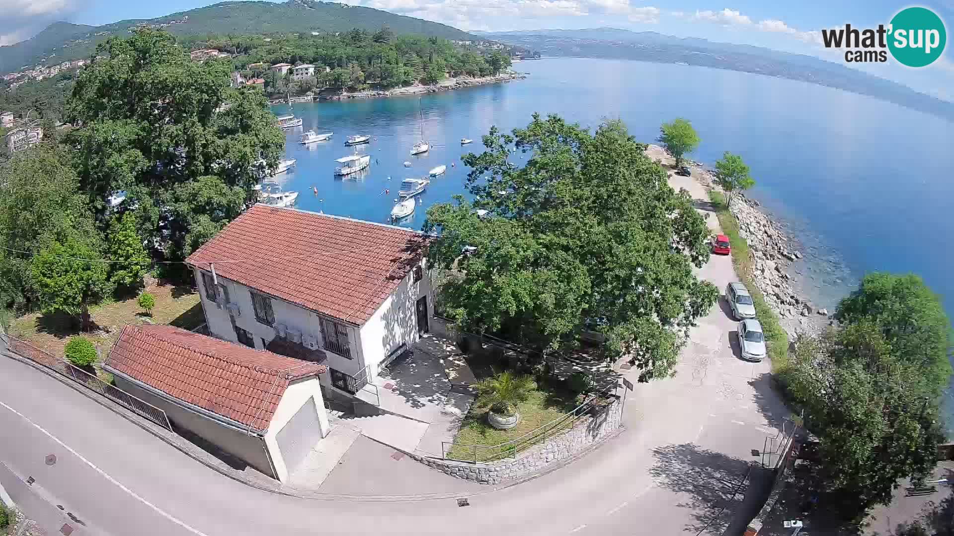 Webcam port d’Ika – Vue en direct et lumières d’Opatija