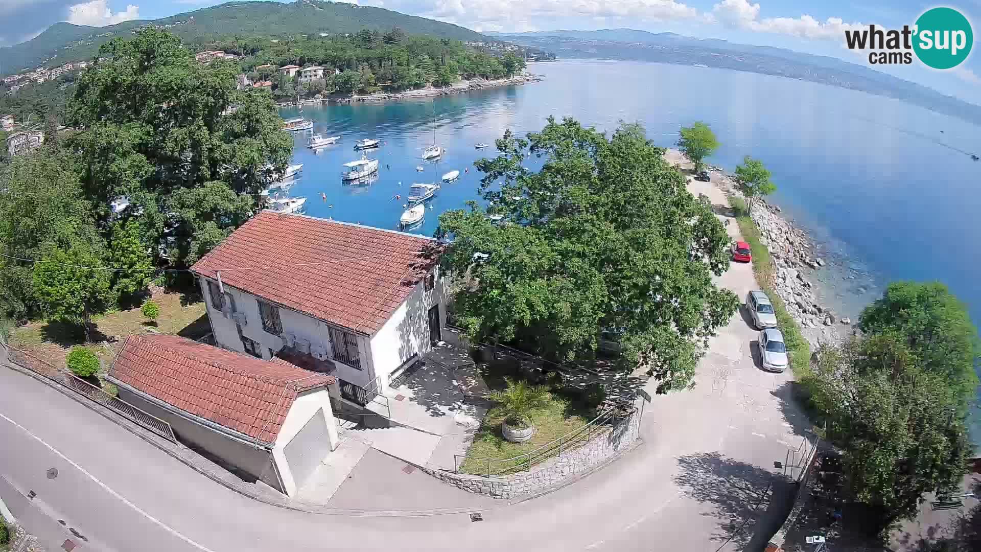Webcam porto Ika – Vista LIVE sul porto e le luci di Opatija
