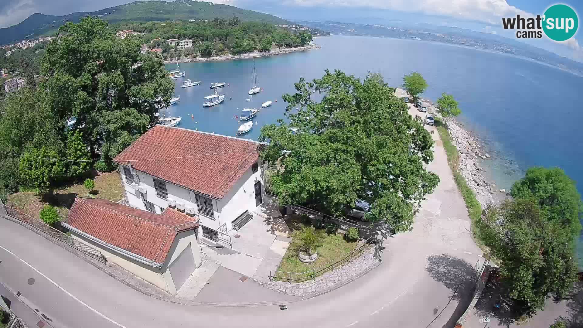 Ika Harbor Webcam – LIVE View of the Harbor and Opatija Lights