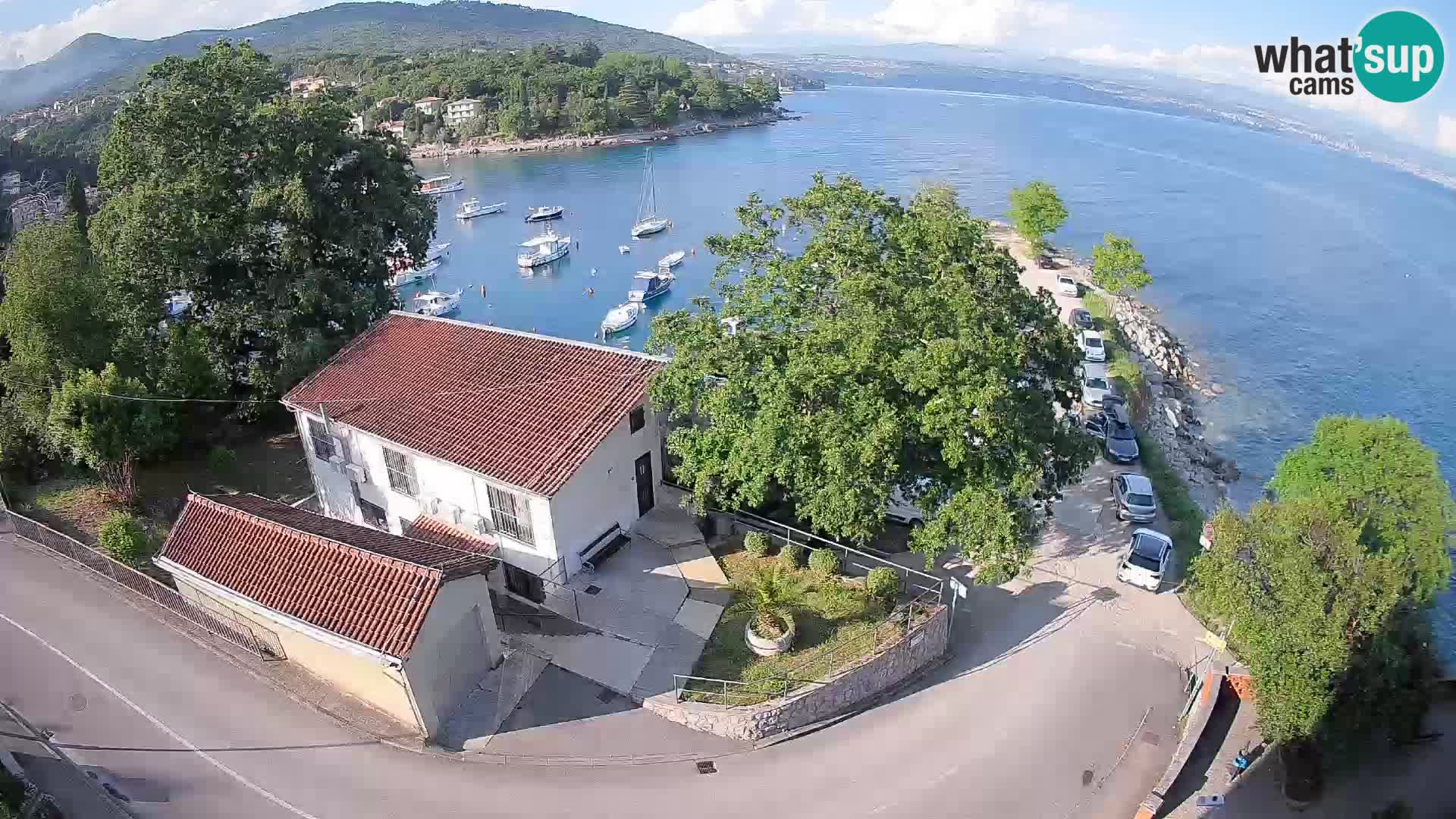 Webcam porto Ika – Vista LIVE sul porto e le luci di Opatija
