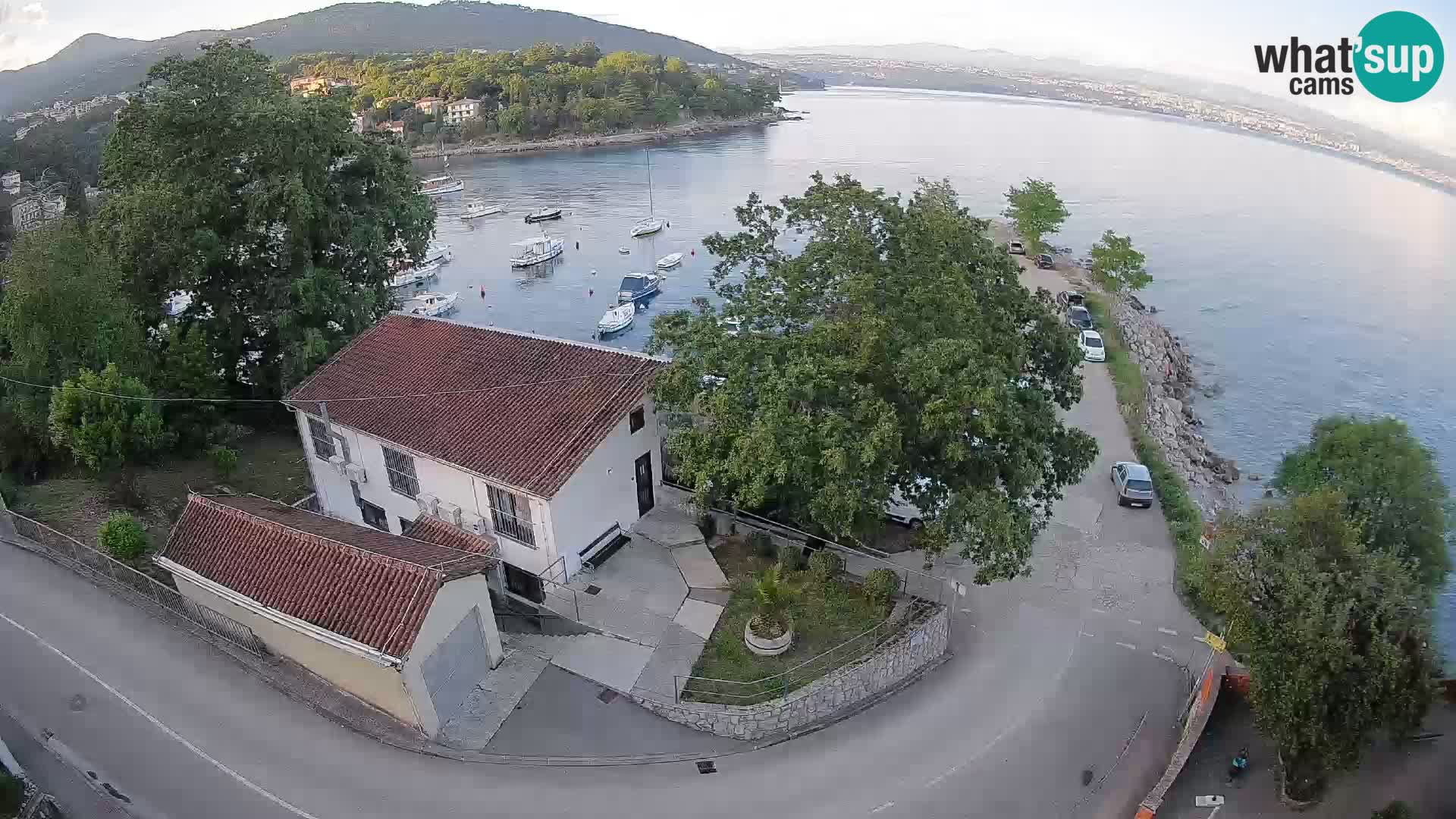 Webcam porto Ika – Vista LIVE sul porto e le luci di Opatija