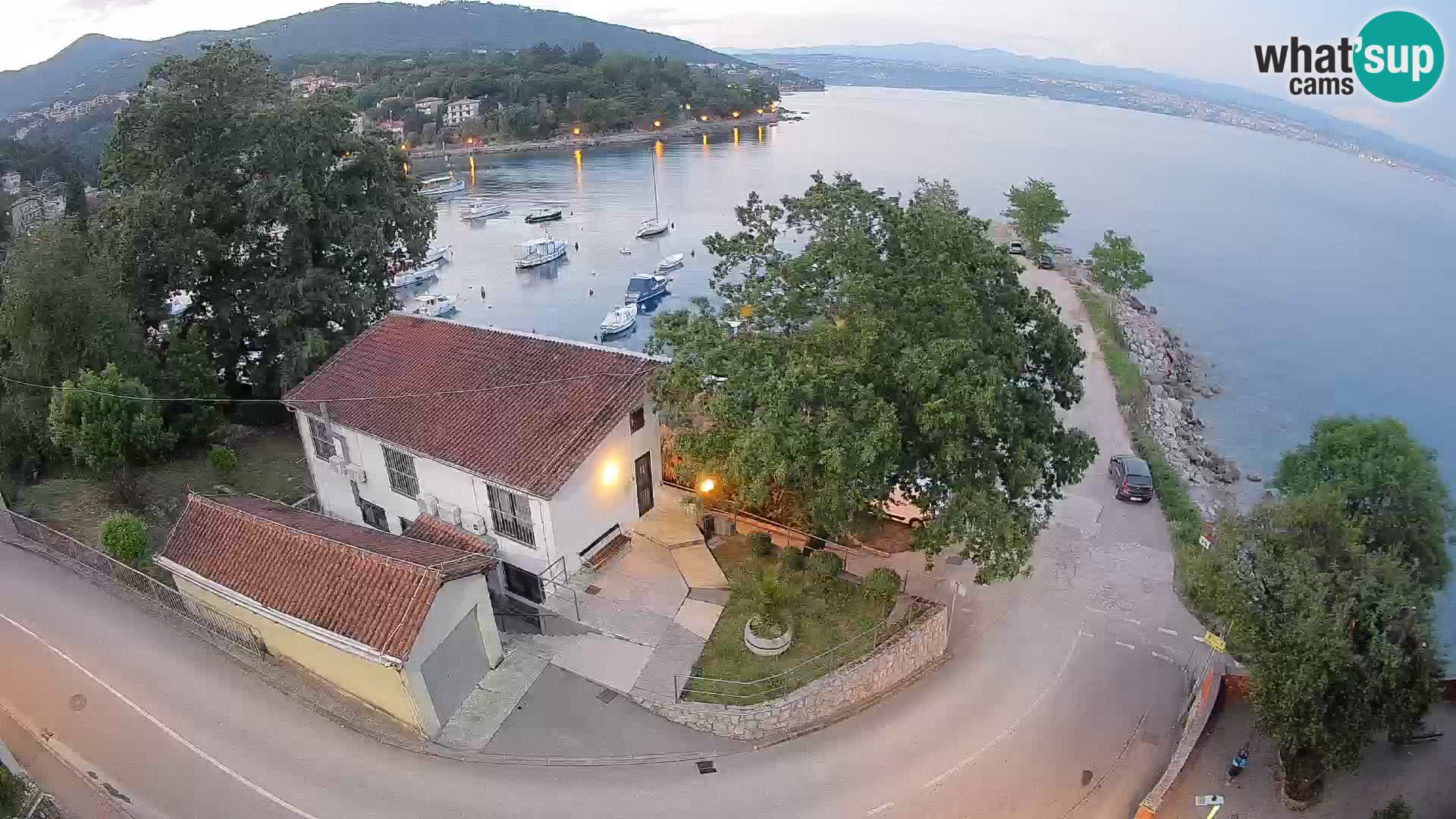 Webcam Ika Hafen – LIVE Blick auf den Hafen und die Lichter von Opatija