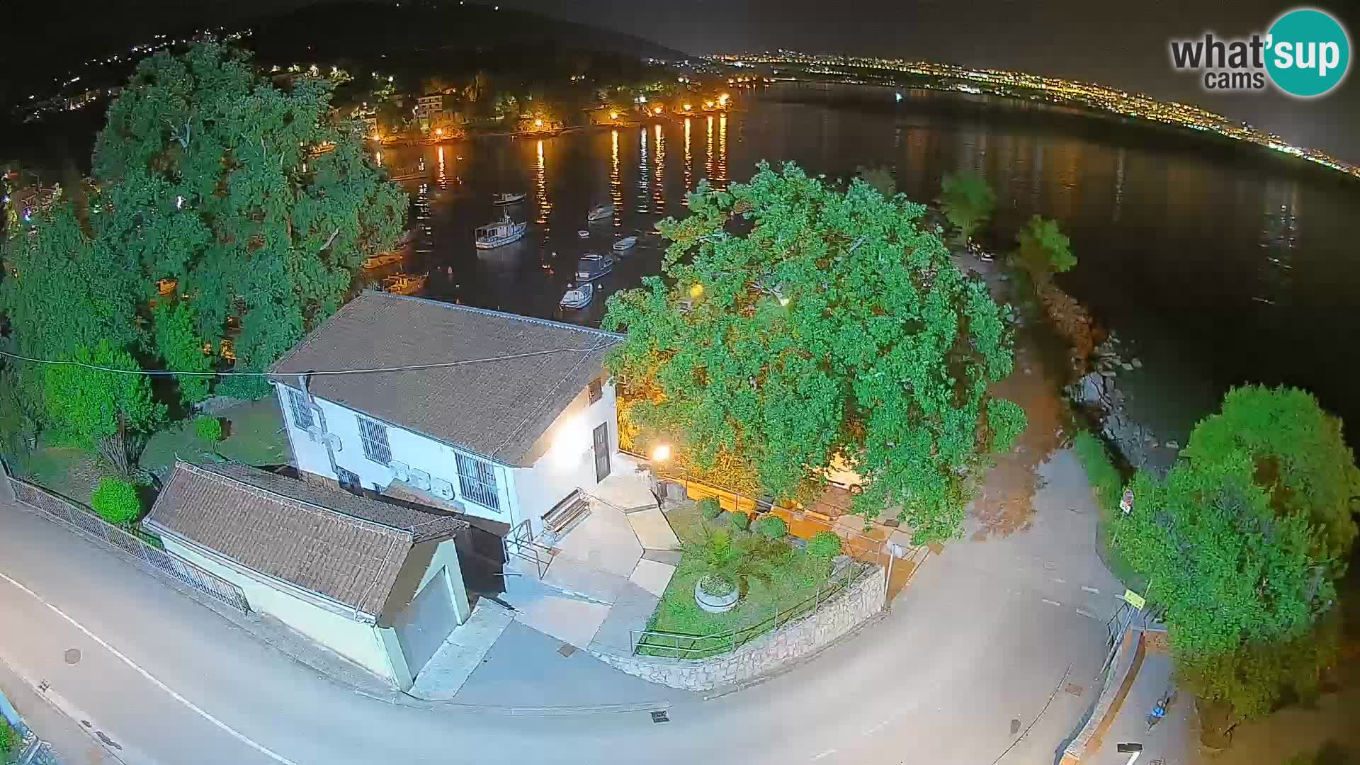 Webcam port d’Ika – Vue en direct et lumières d’Opatija