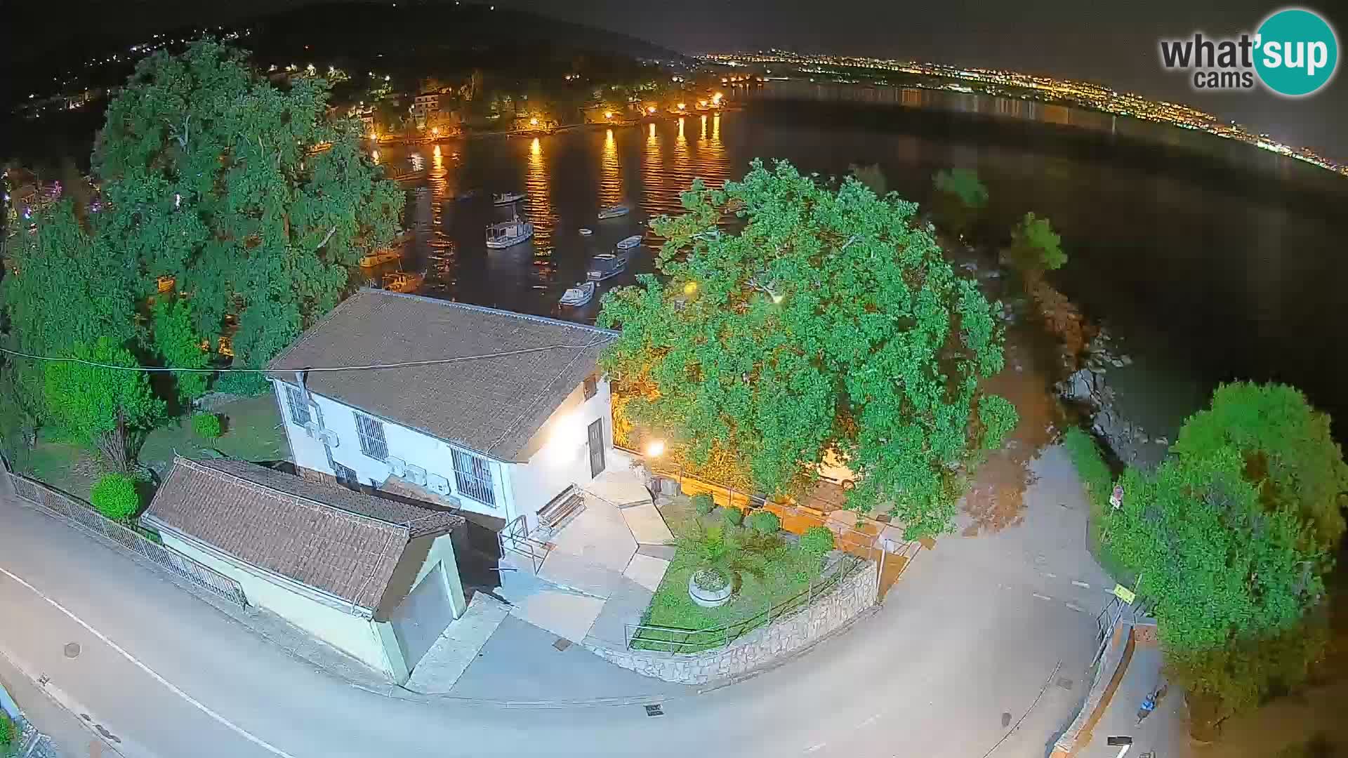 Webcam port d’Ika – Vue en direct et lumières d’Opatija