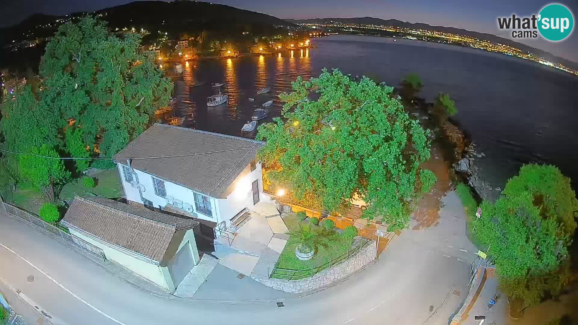 Webcam Ika Hafen – LIVE Blick auf den Hafen und die Lichter von Opatija