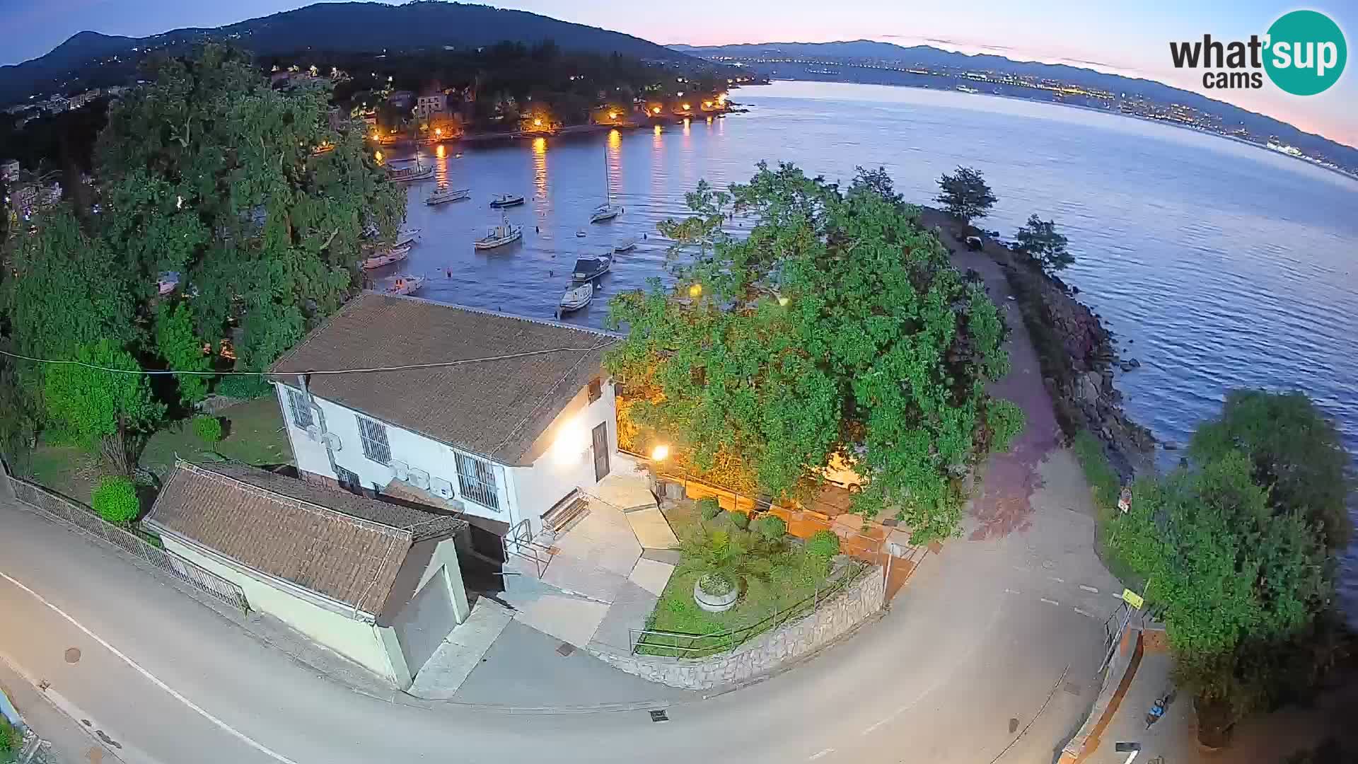Webcam Ika Hafen – LIVE Blick auf den Hafen und die Lichter von Opatija