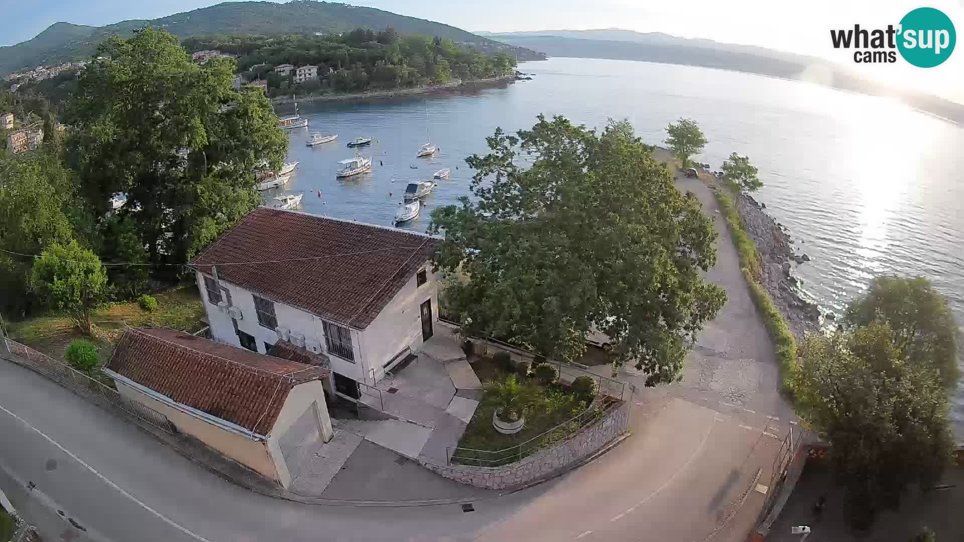 Webcam port d’Ika – Vue en direct et lumières d’Opatija