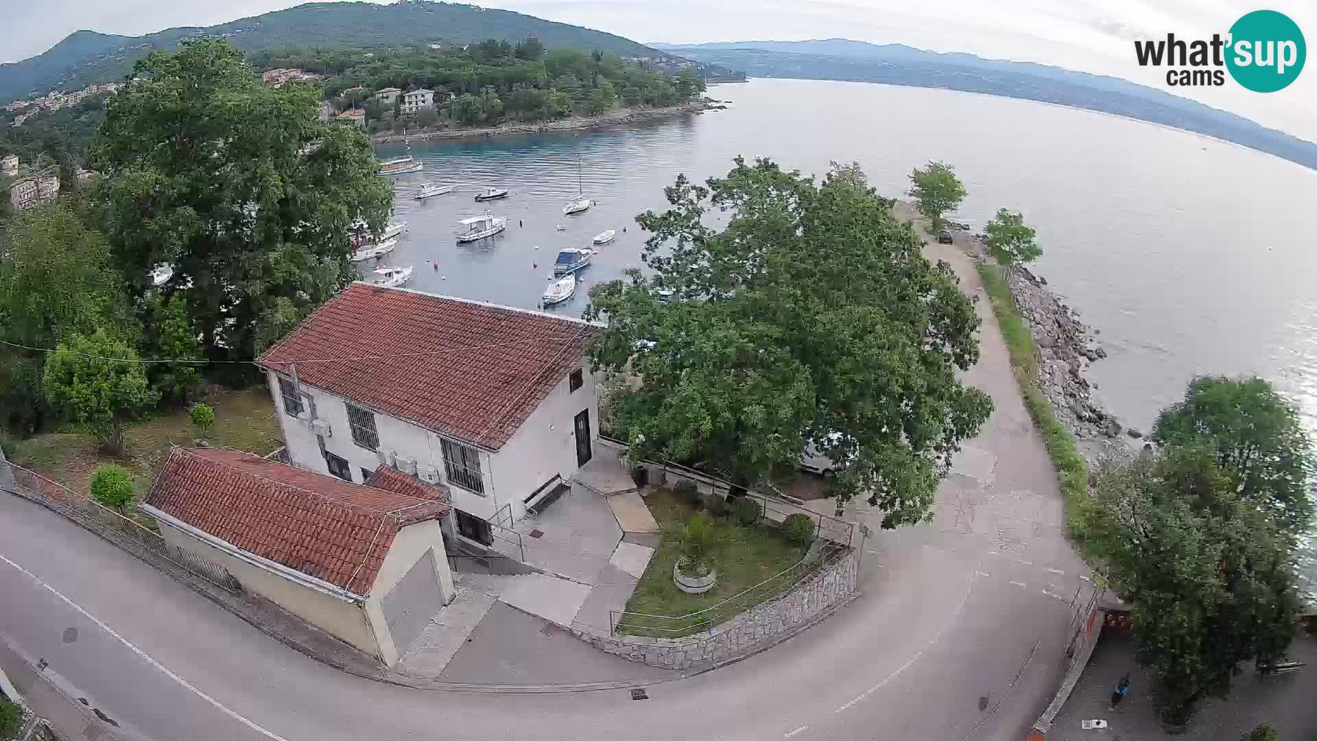 Webcam porto Ika – Vista LIVE sul porto e le luci di Opatija