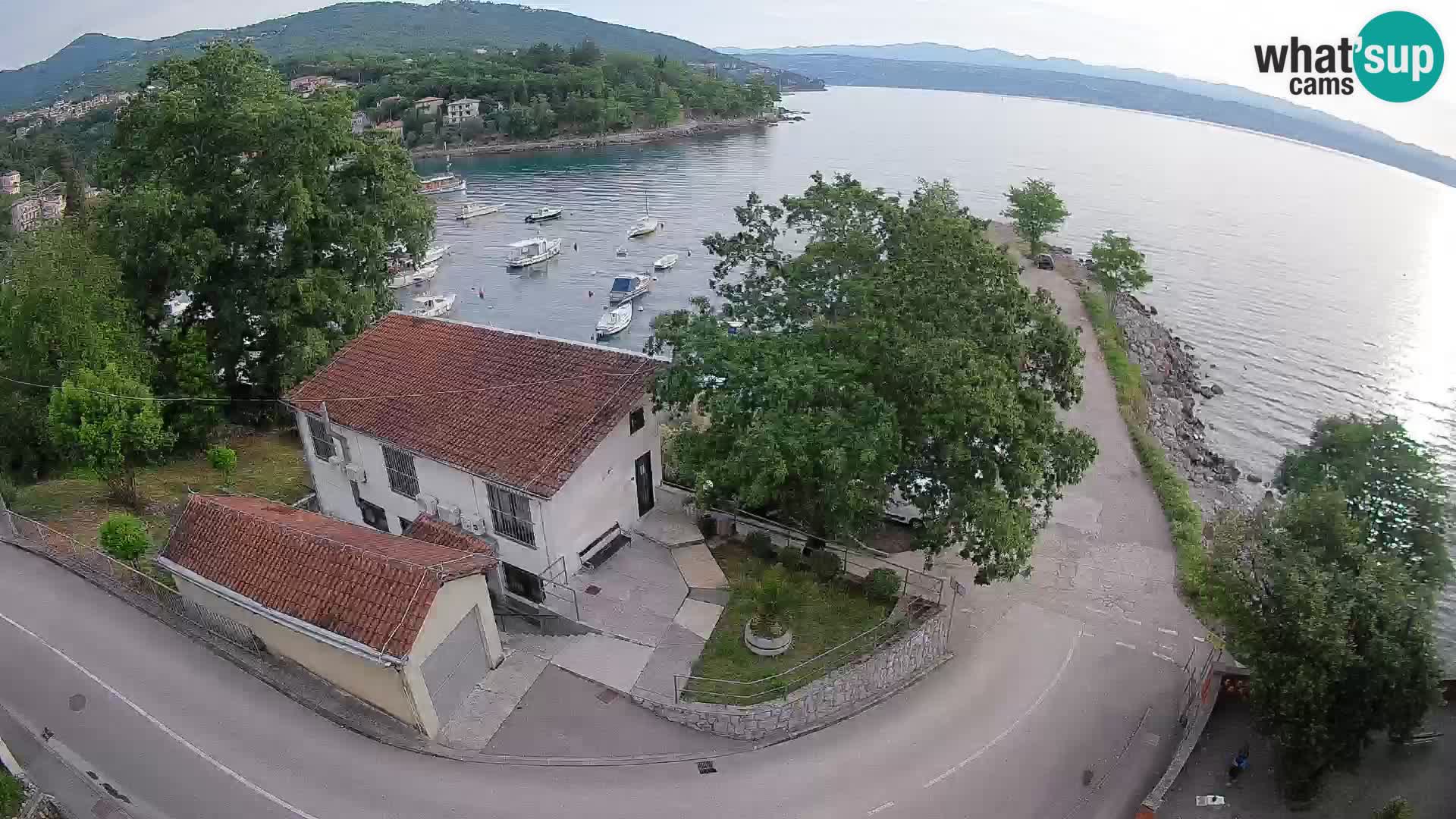 Webcam port d’Ika – Vue en direct et lumières d’Opatija
