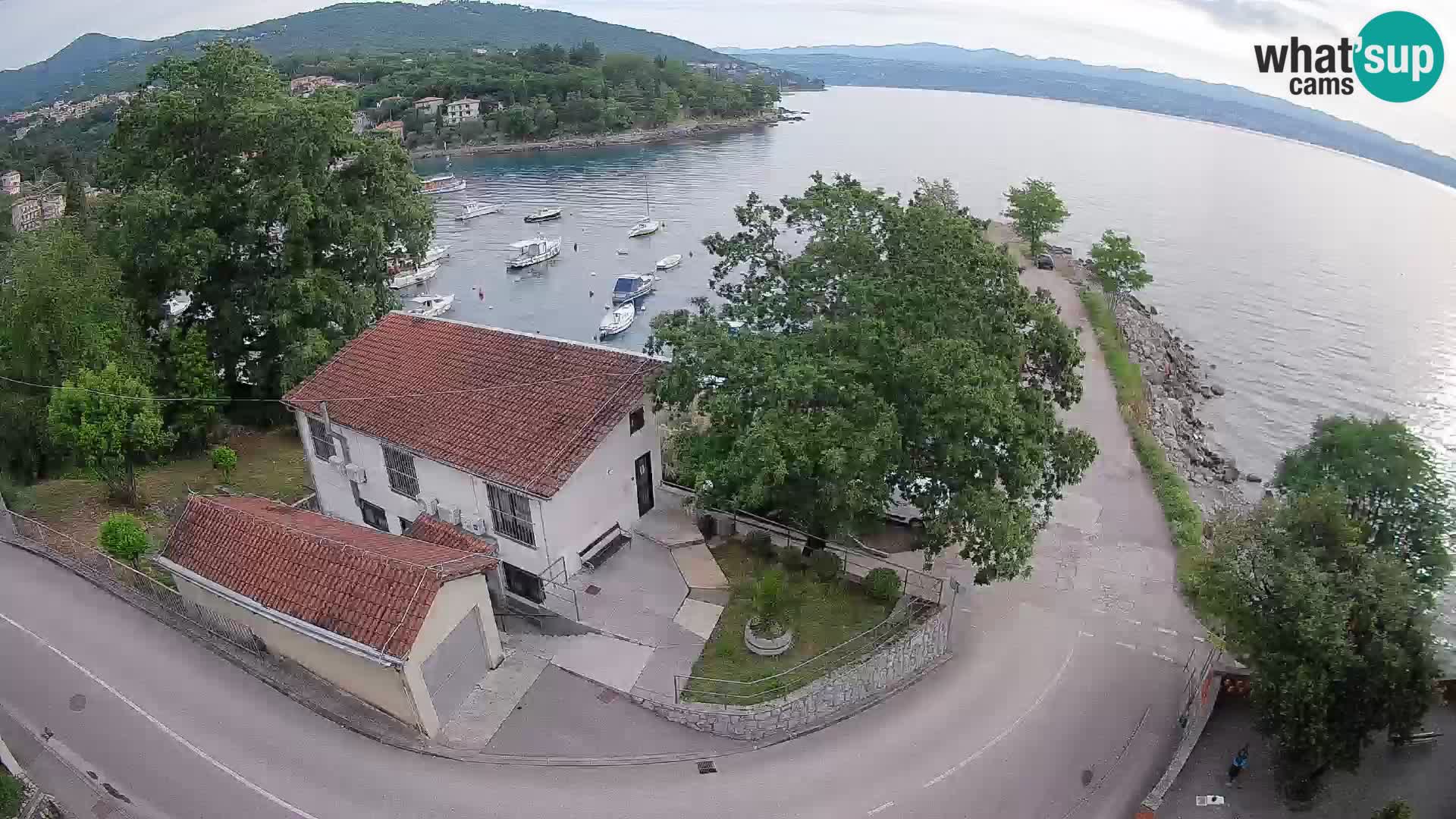 Webcam porto Ika – Vista LIVE sul porto e le luci di Opatija