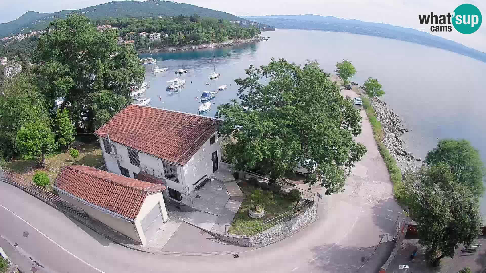 Webcam puerto de Ika – Vista en directo y luces de Opatija