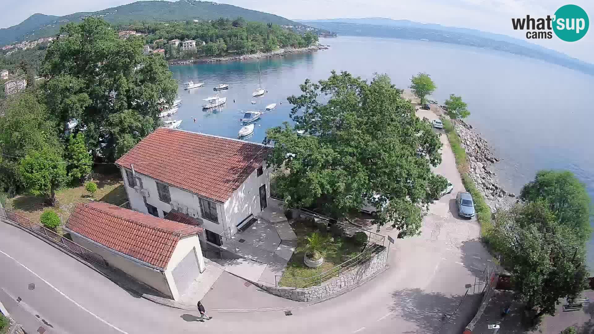 Ika Harbor Webcam – LIVE View of the Harbor and Opatija Lights