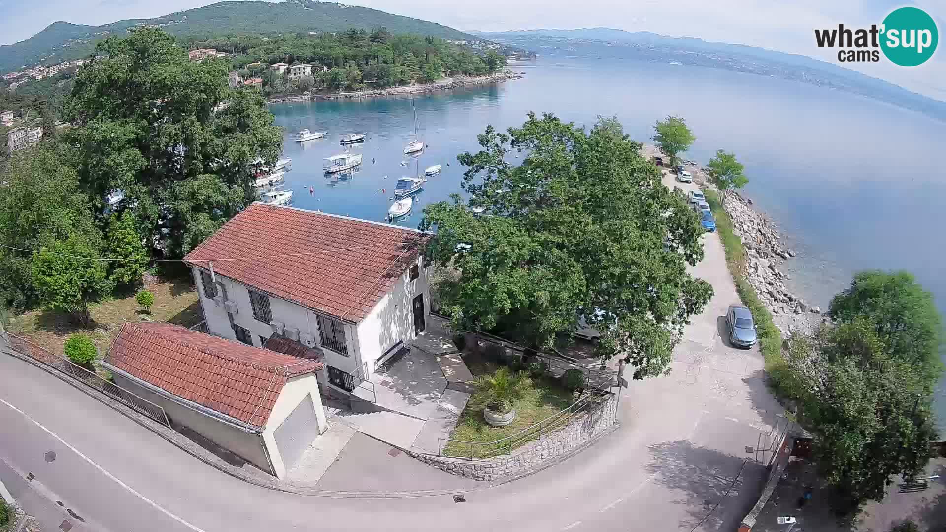 Webcam puerto de Ika – Vista en directo y luces de Opatija