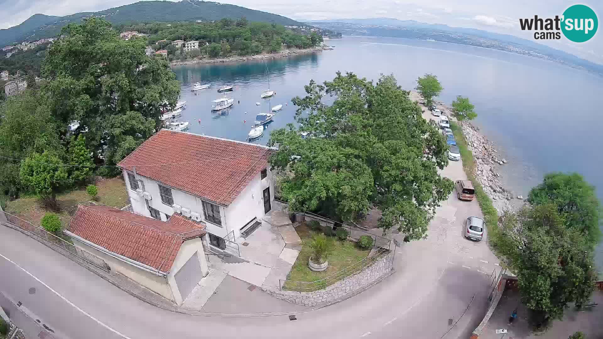 Webcam port d’Ika – Vue en direct et lumières d’Opatija