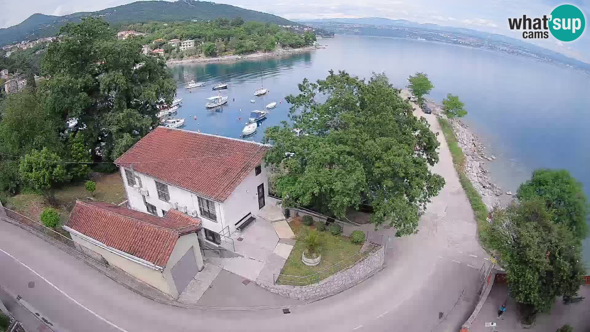 Webcam porto Ika – Vista LIVE sul porto e le luci di Opatija