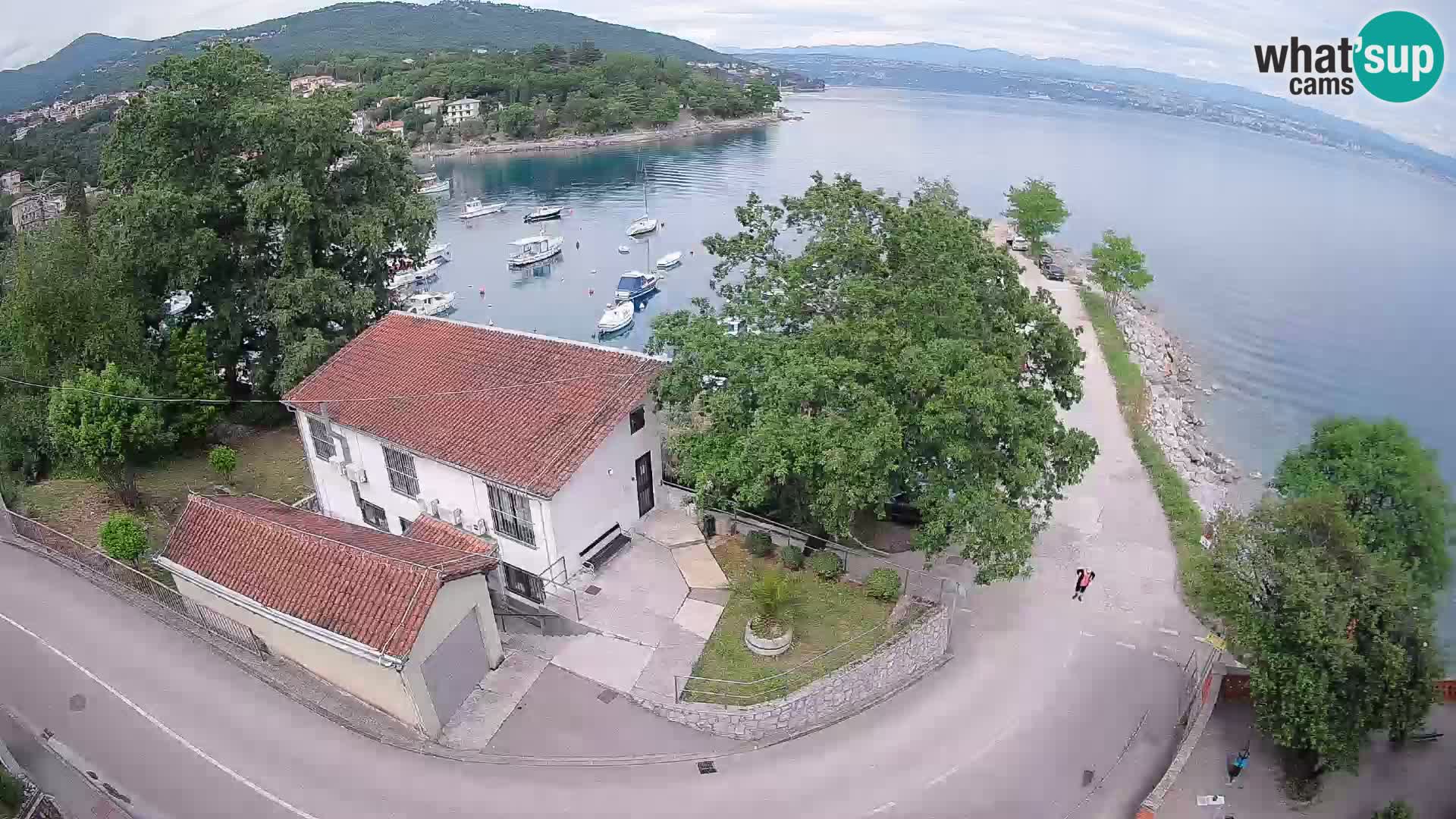 Ika Harbor Webcam – LIVE View of the Harbor and Opatija Lights