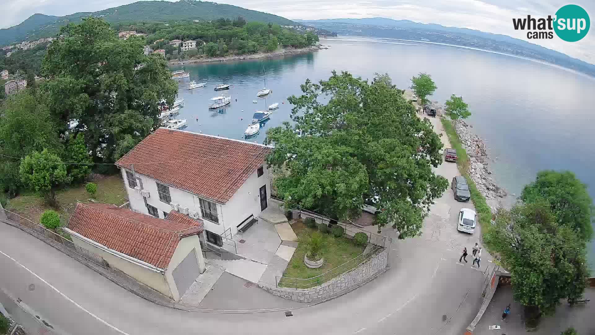 Ika Harbor Webcam – LIVE View of the Harbor and Opatija Lights