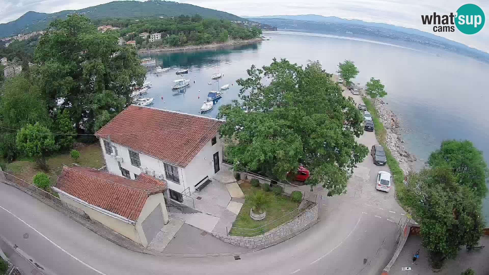 Ika Harbor Webcam – LIVE View of the Harbor and Opatija Lights