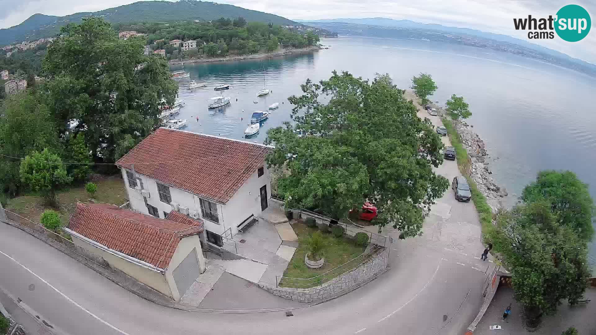 Webcam porto Ika – Vista LIVE sul porto e le luci di Opatija