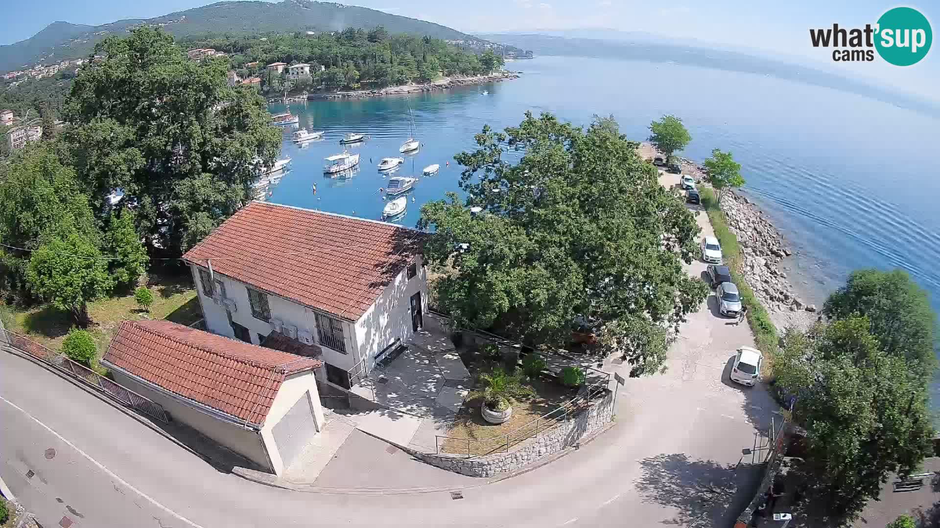 Webcam port d’Ika – Vue en direct et lumières d’Opatija