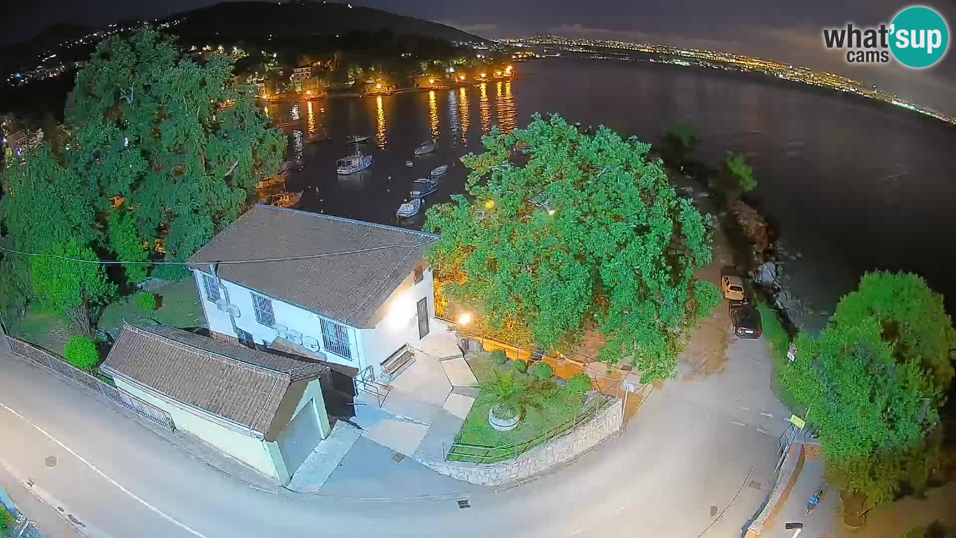 Webcam Ika Hafen – LIVE Blick auf den Hafen und die Lichter von Opatija