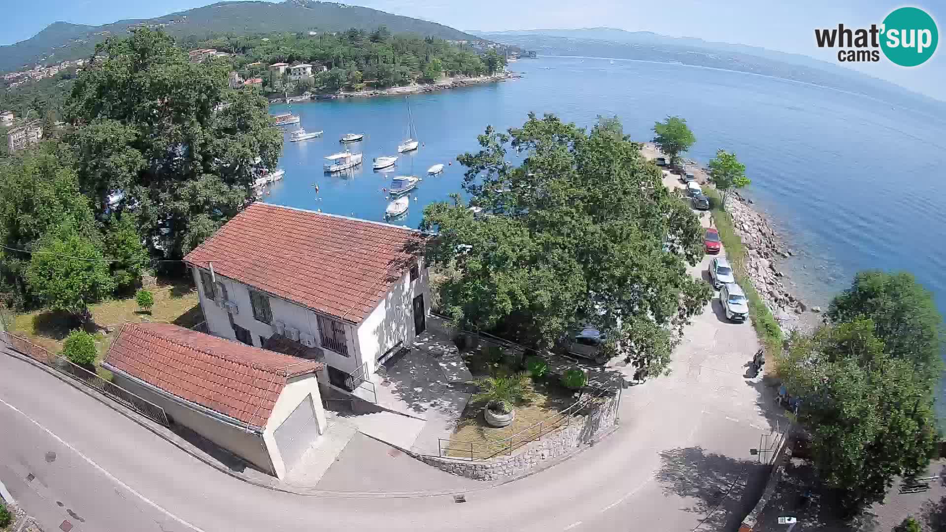 Webcam port d’Ika – Vue en direct et lumières d’Opatija