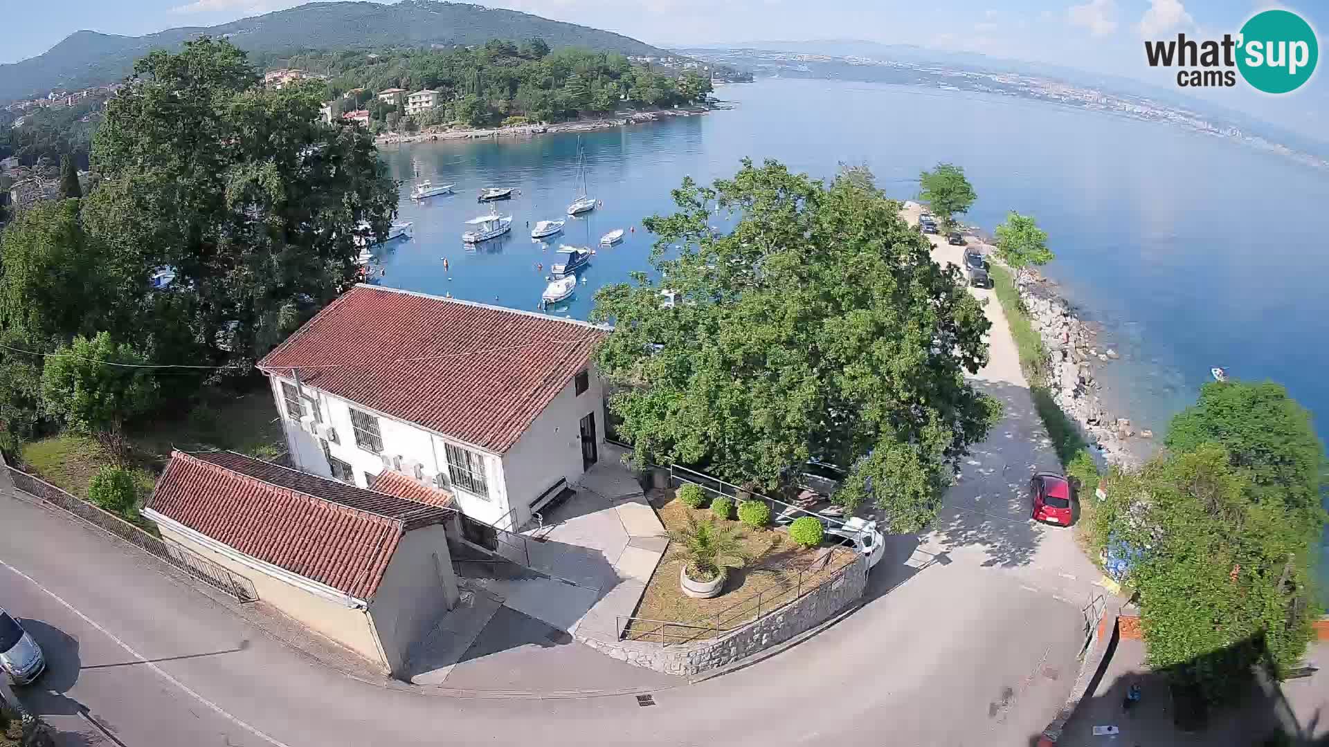 Webcam porto Ika – Vista LIVE sul porto e le luci di Opatija