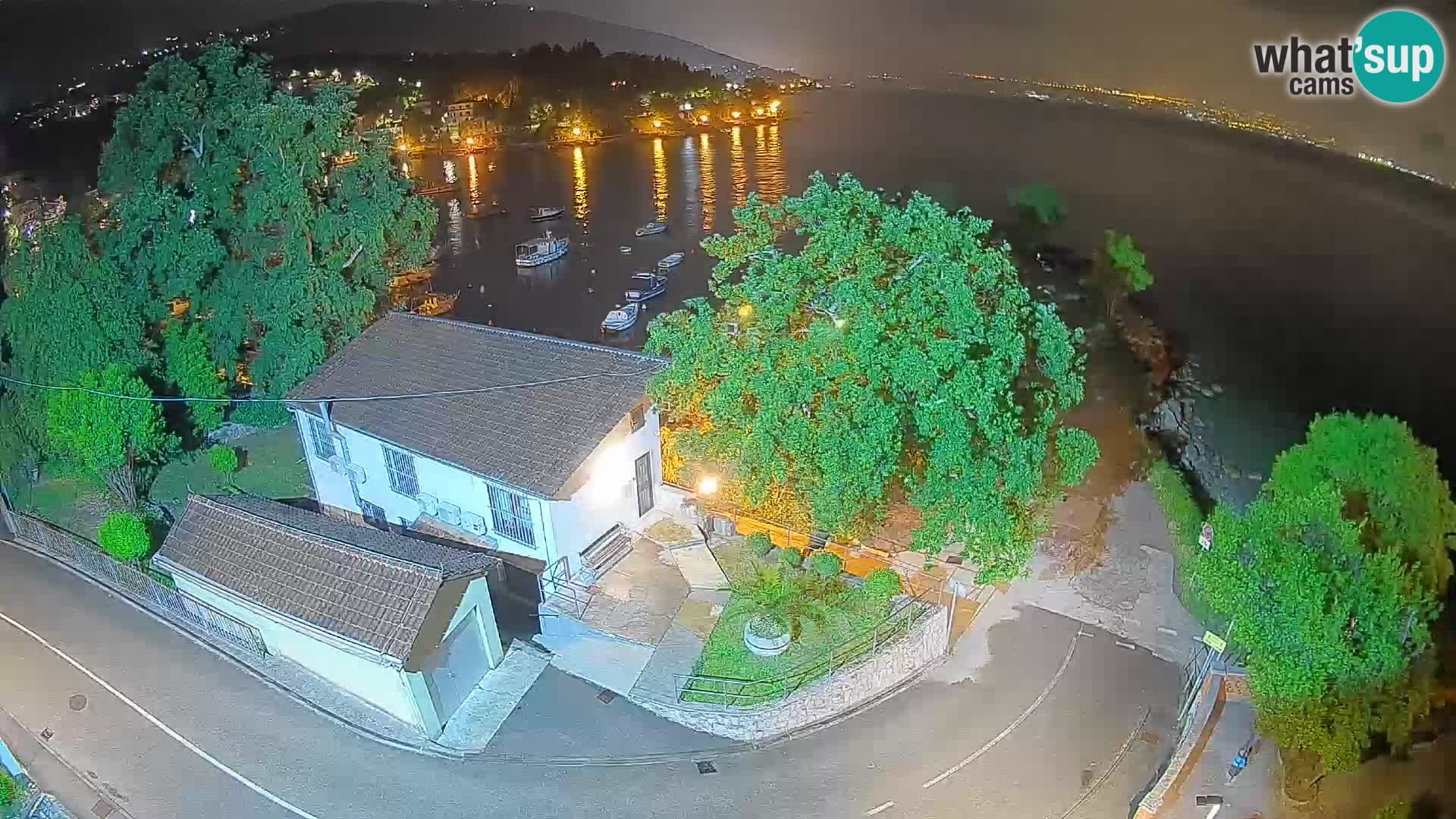 Webcam port d’Ika – Vue en direct et lumières d’Opatija