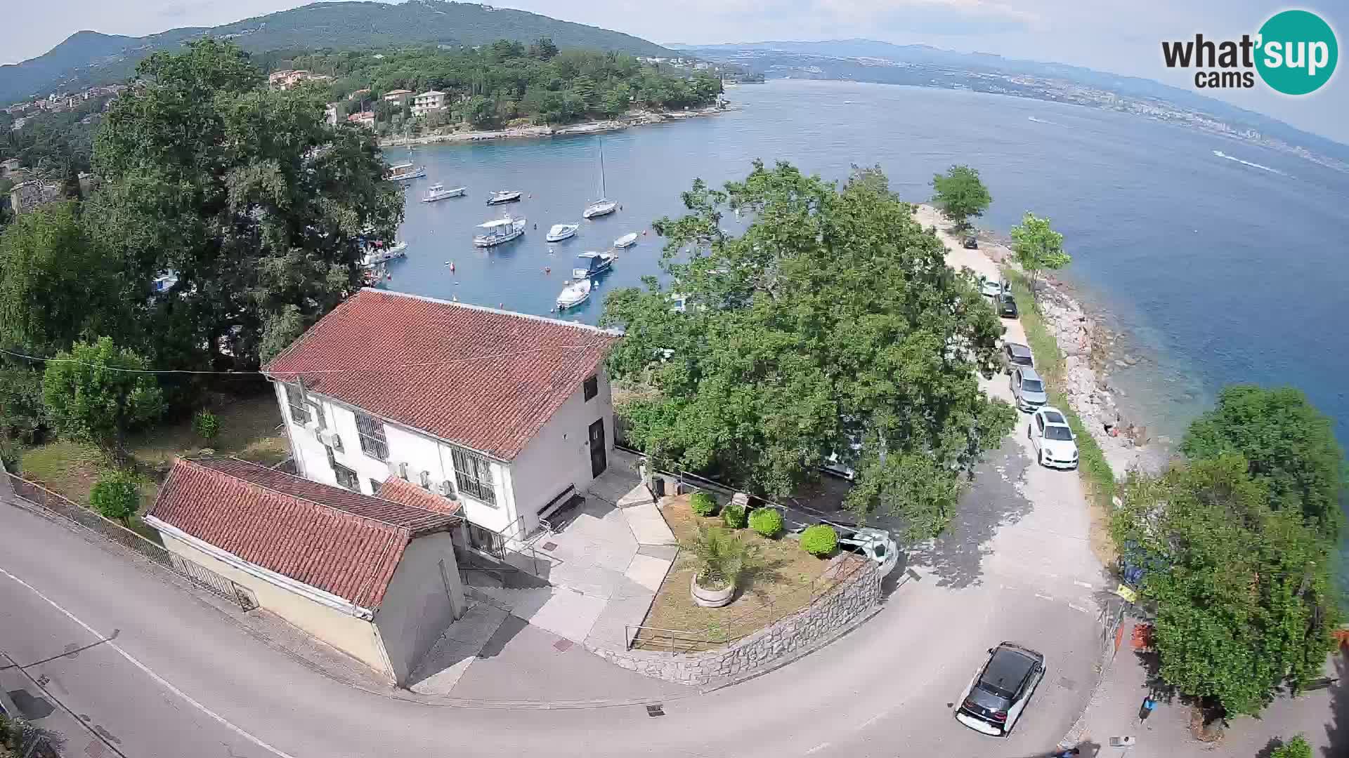 Webcam porto Ika – Vista LIVE sul porto e le luci di Opatija