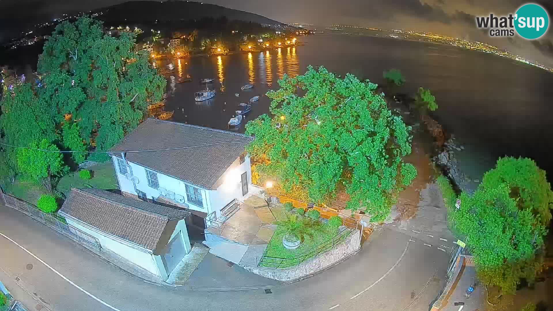 Webcam Ika Hafen – LIVE Blick auf den Hafen und die Lichter von Opatija
