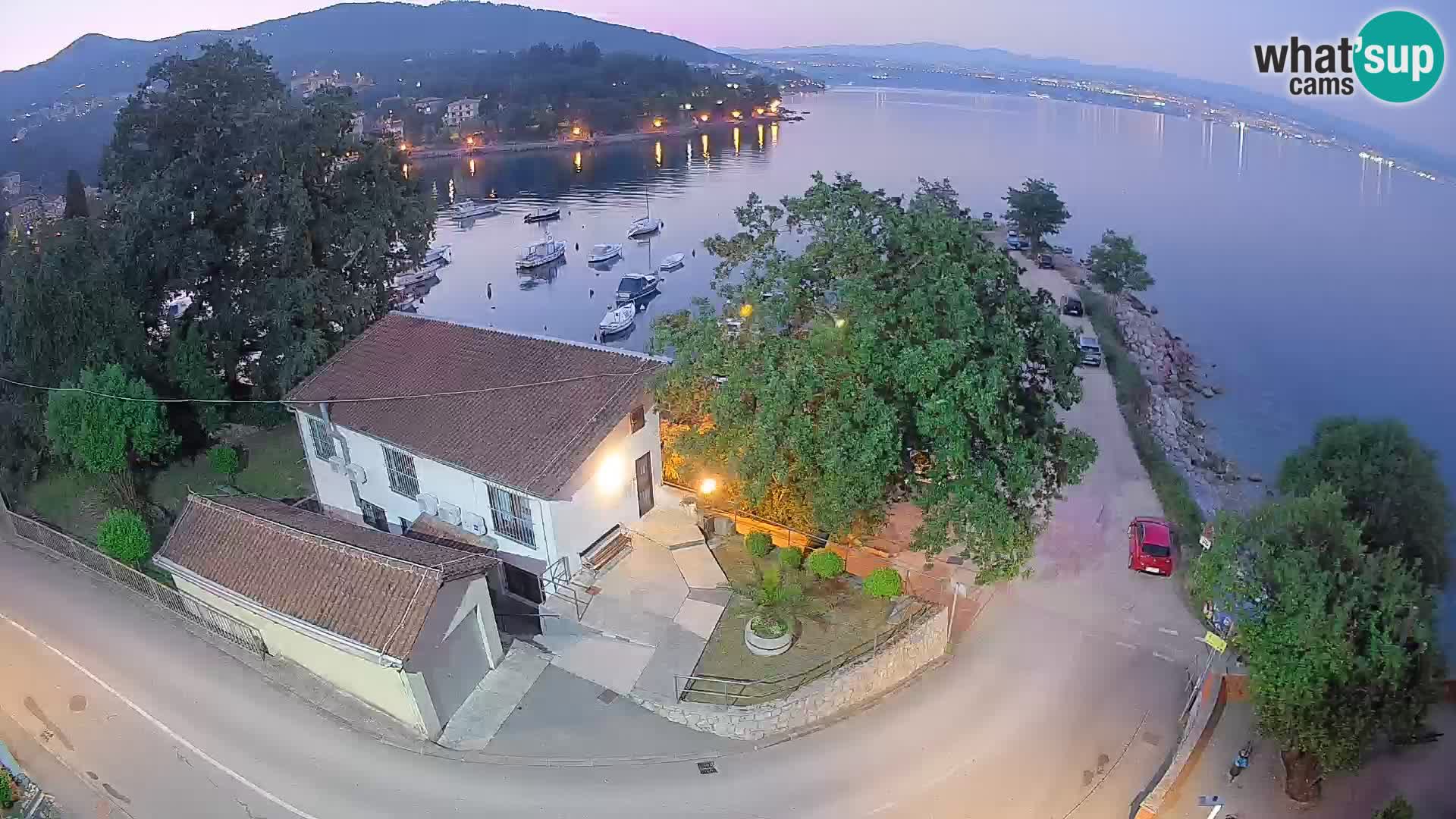 Webcam port d’Ika – Vue en direct et lumières d’Opatija