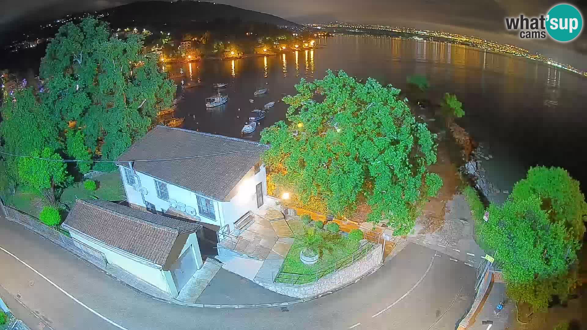 Webcam Ika Hafen – LIVE Blick auf den Hafen und die Lichter von Opatija