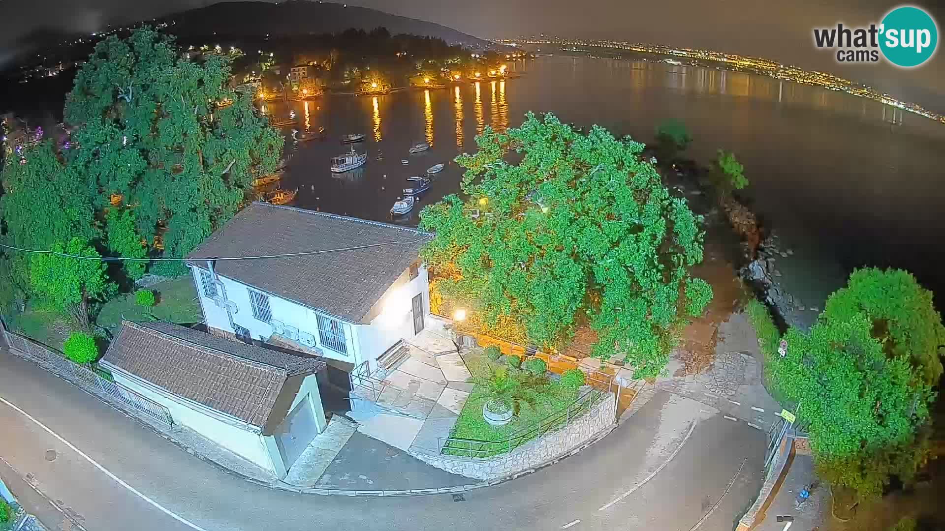 Webcam port d’Ika – Vue en direct et lumières d’Opatija