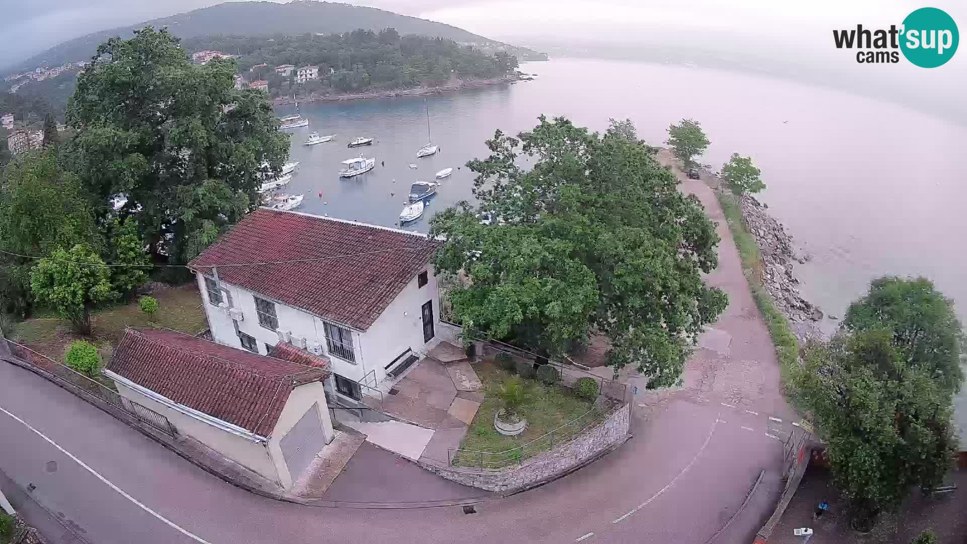 Webcam port d’Ika – Vue en direct et lumières d’Opatija