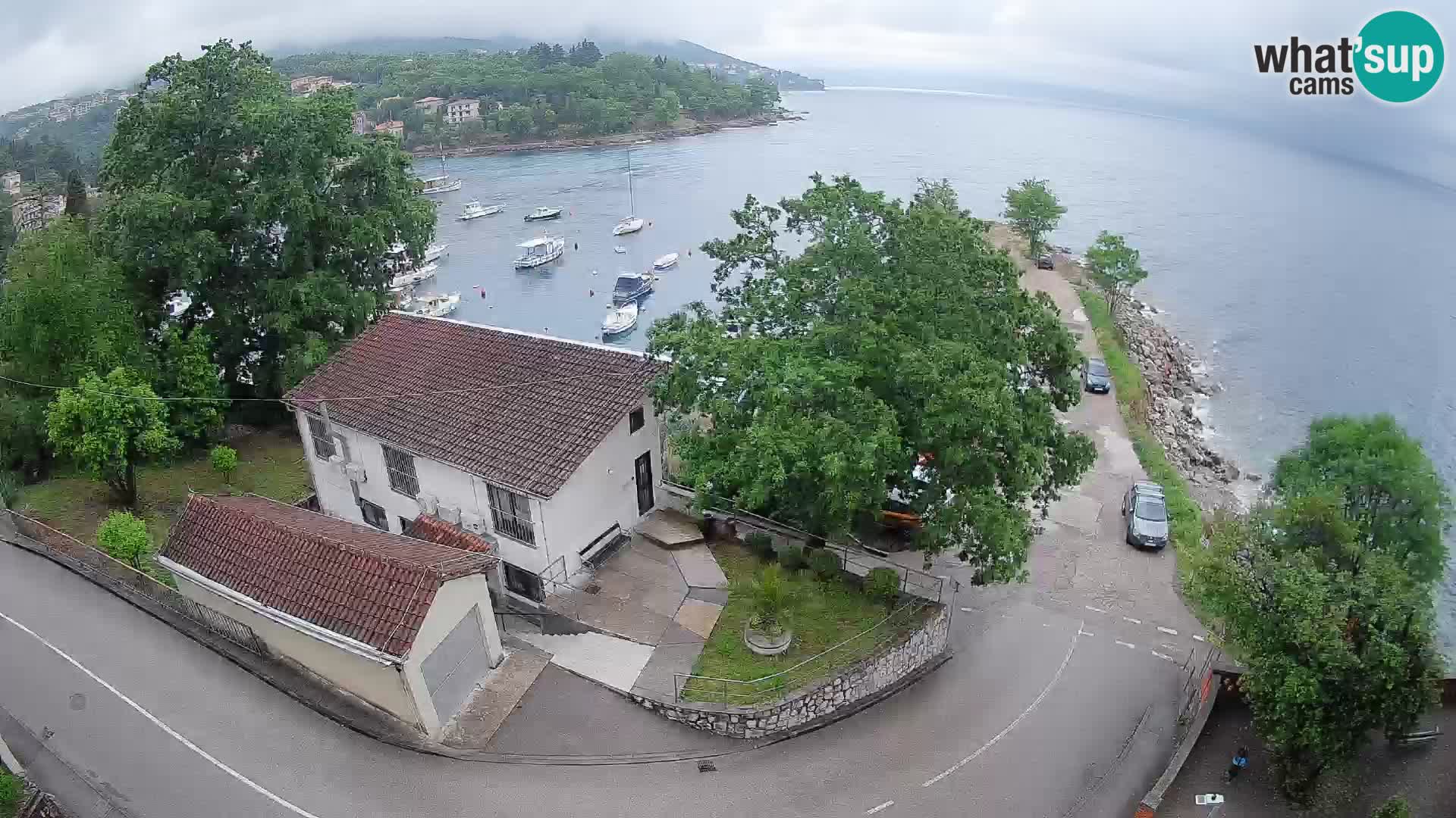 Ika Harbor Webcam – LIVE View of the Harbor and Opatija Lights