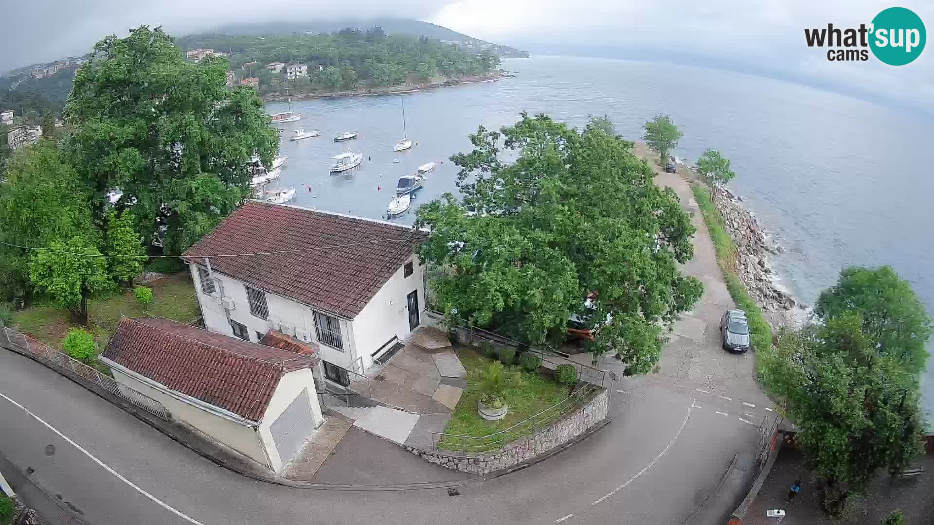 Ika Harbor Webcam – LIVE View of the Harbor and Opatija Lights