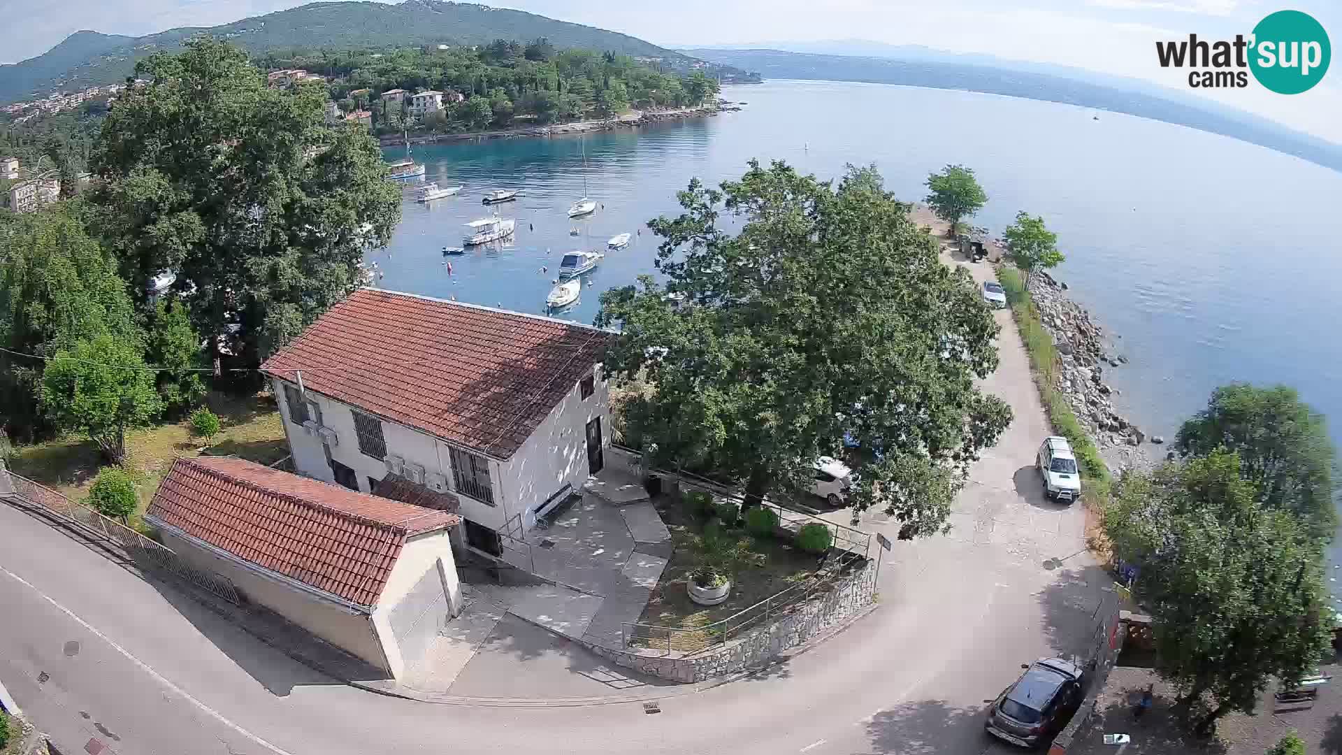 Webcam puerto de Ika – Vista en directo y luces de Opatija