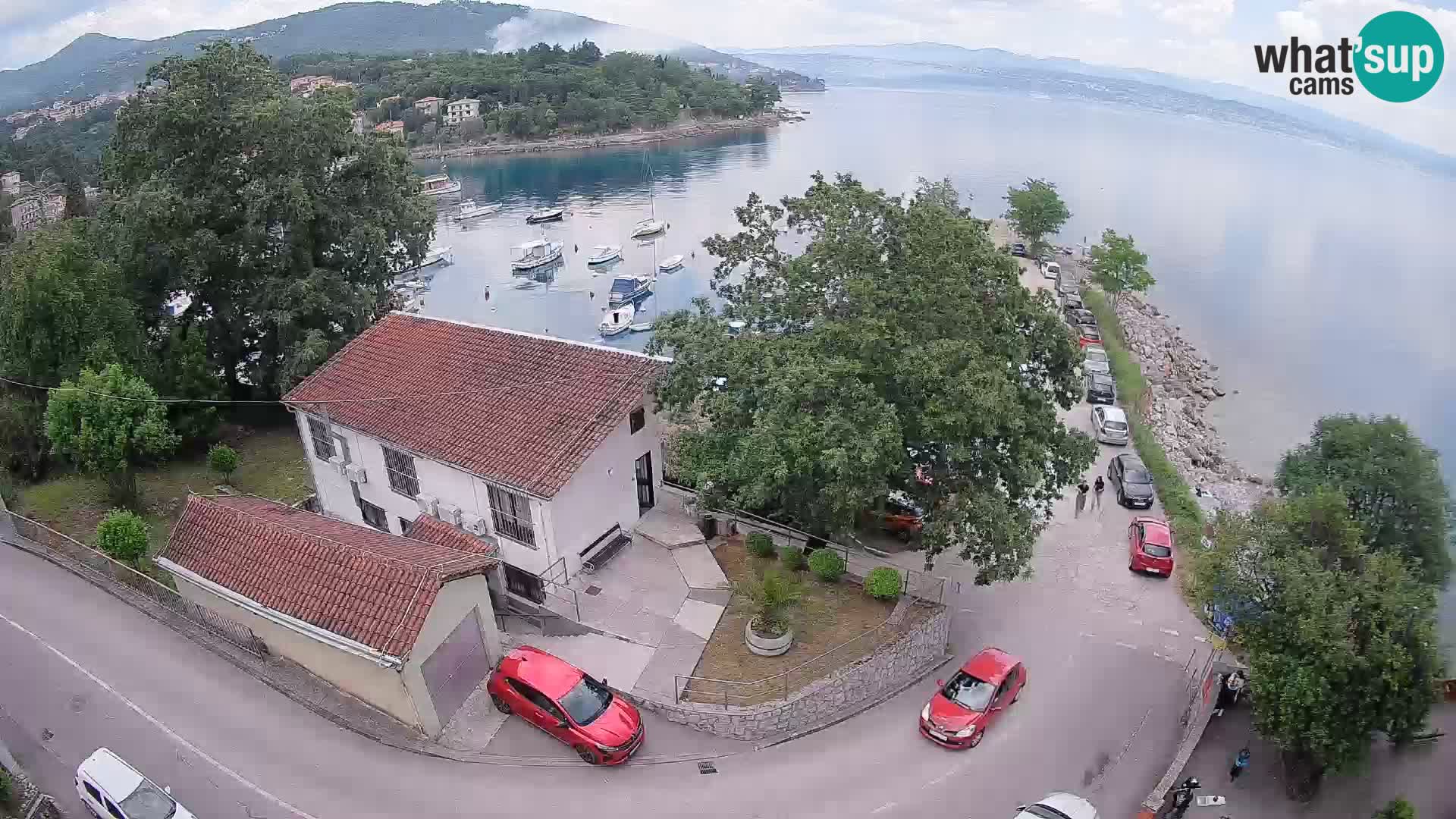 Ika Harbor Webcam – LIVE View of the Harbor and Opatija Lights