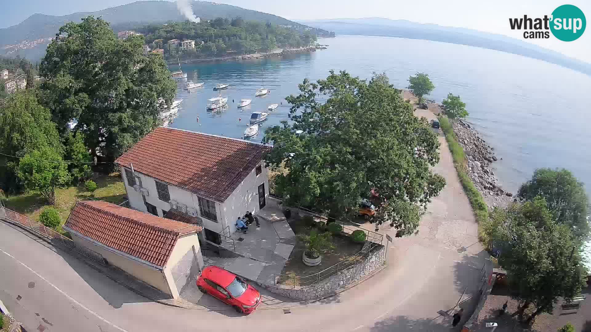 Ika Harbor Webcam – LIVE View of the Harbor and Opatija Lights