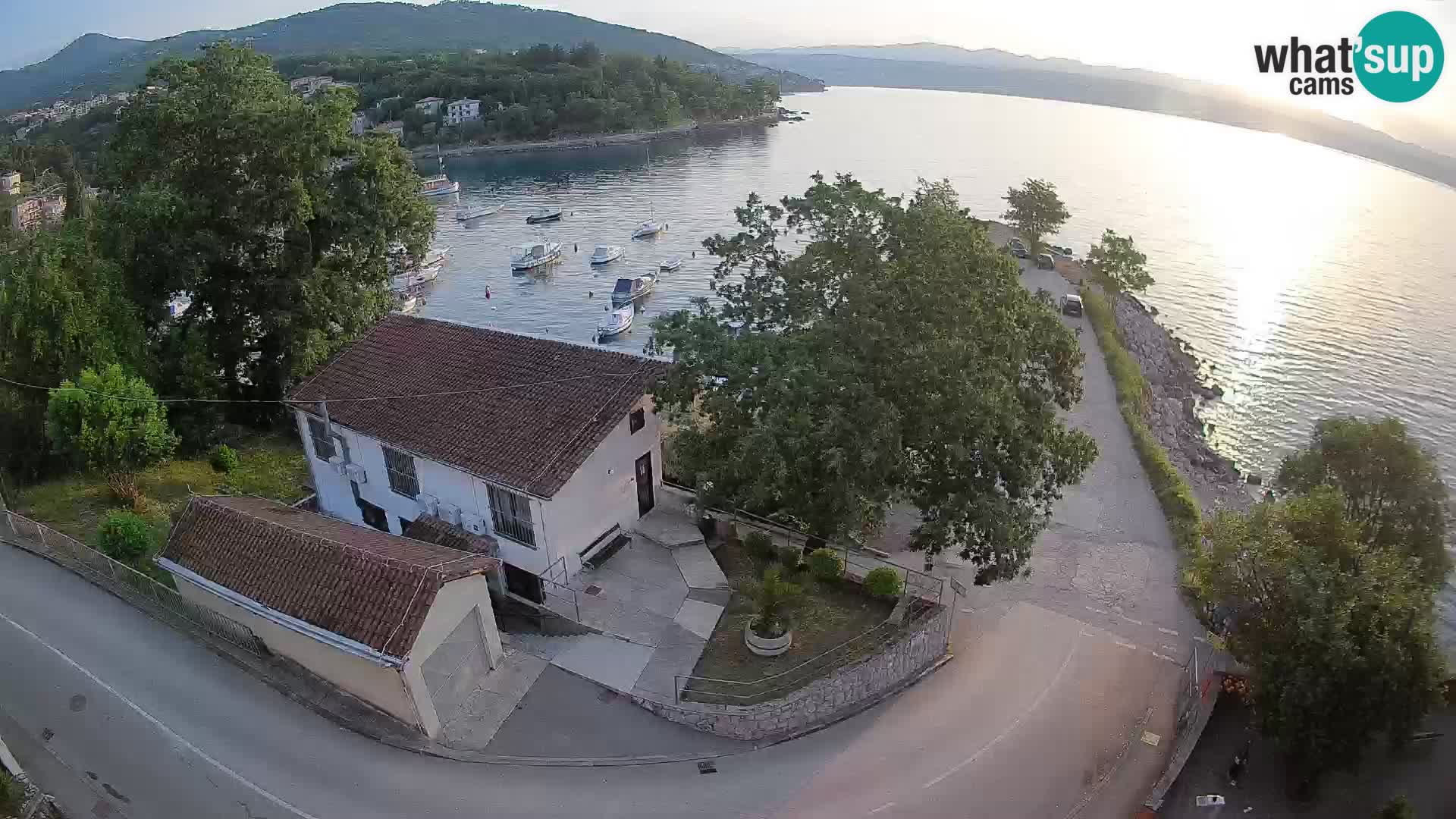 Webcam puerto de Ika – Vista en directo y luces de Opatija