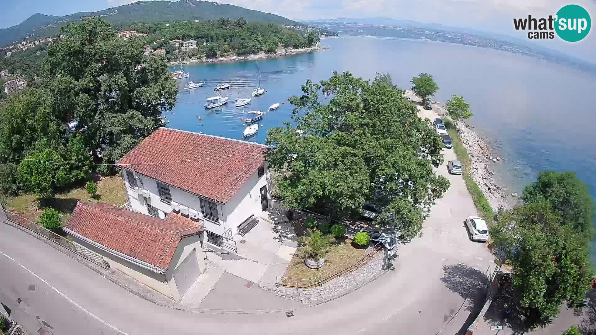 Webcam puerto de Ika – Vista en directo y luces de Opatija