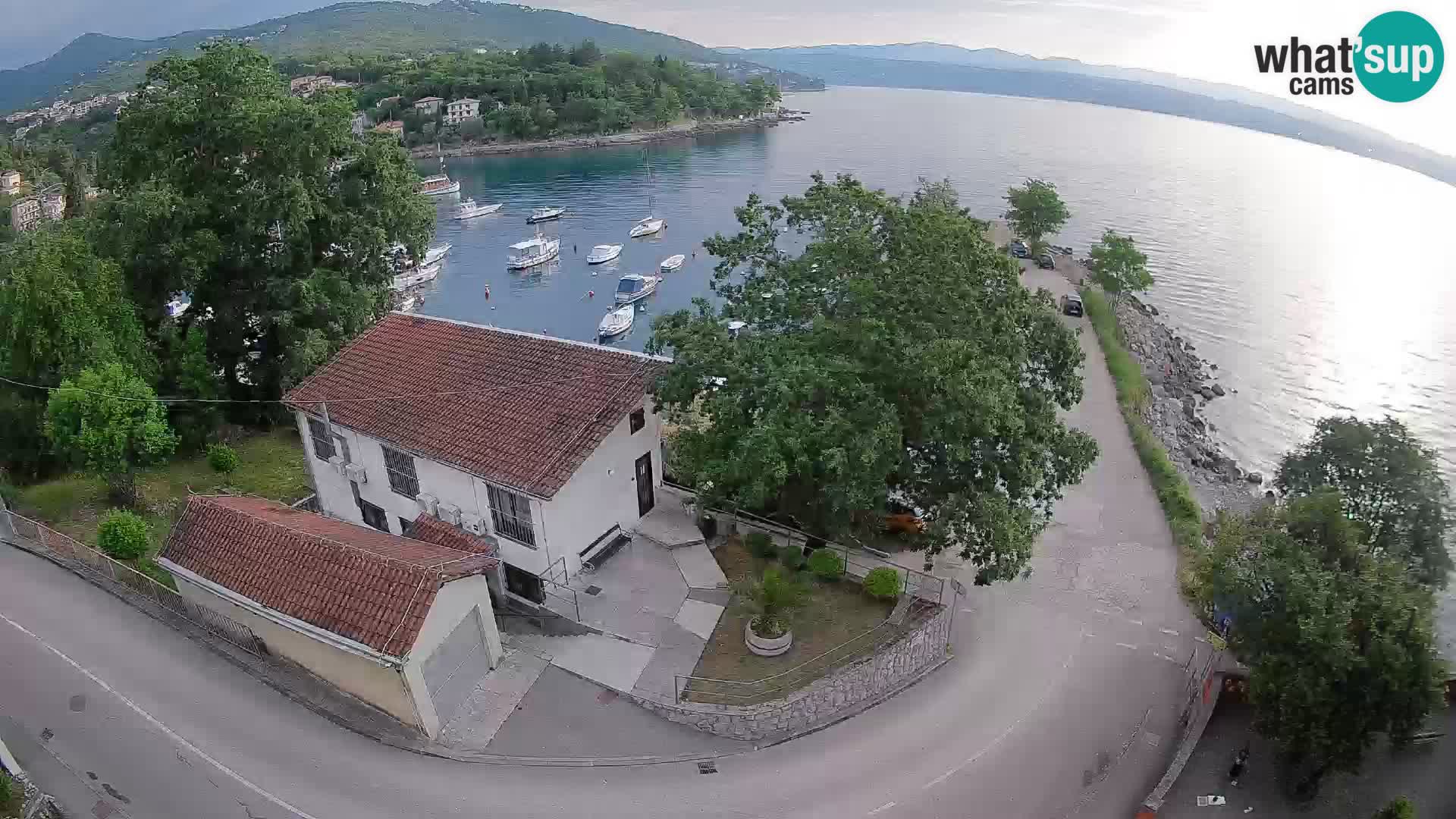 Webcam porto Ika – Vista LIVE sul porto e le luci di Opatija