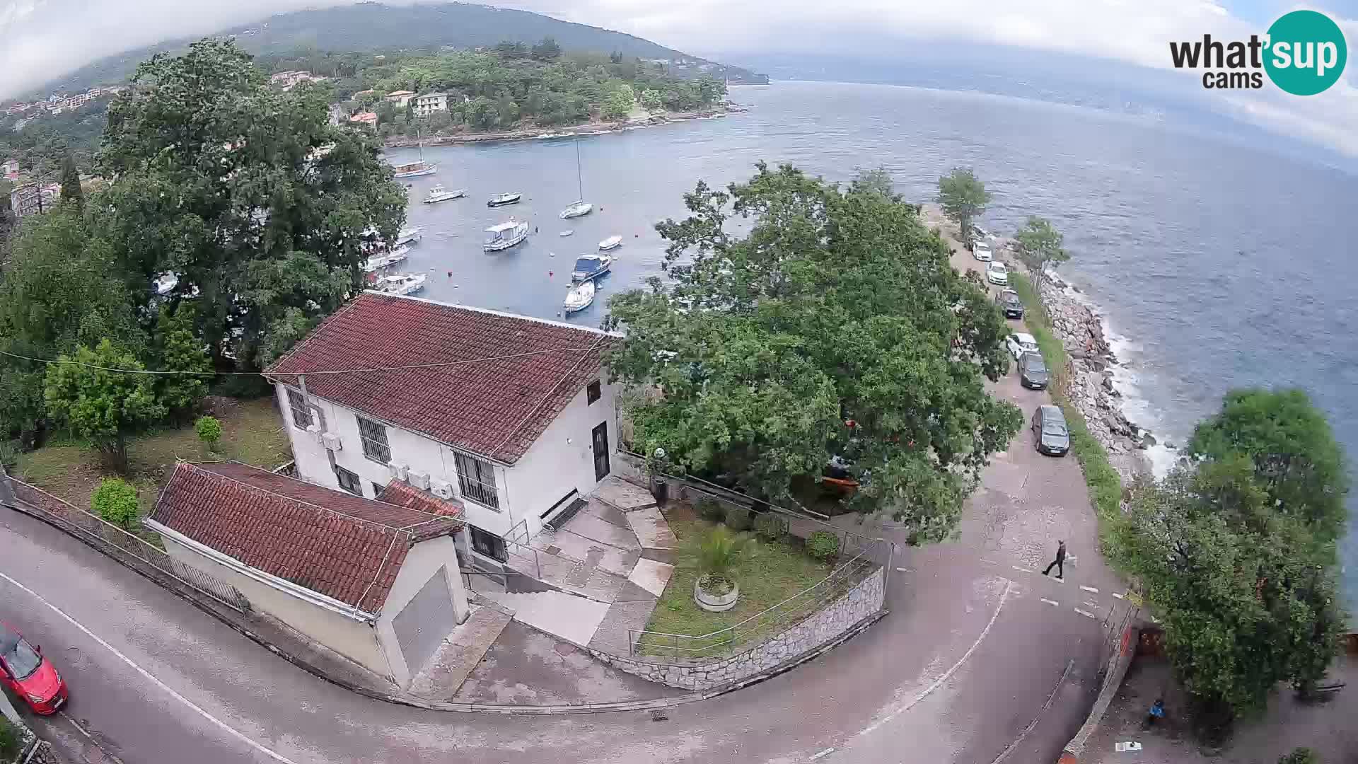 Ika Harbor Webcam – LIVE View of the Harbor and Opatija Lights